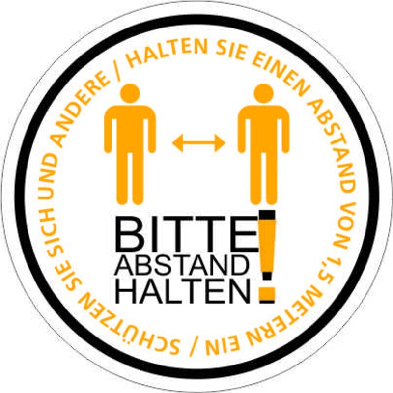Bodenaufkleber als POS-Werbung